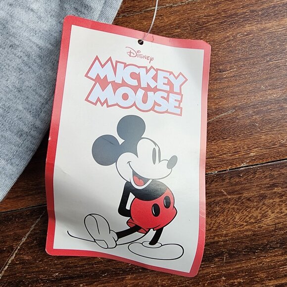 NWT Disney Mickey Mouse Kids Unisex Gray Athletic Shorts Size 11/12 - Picture 11 of 14
